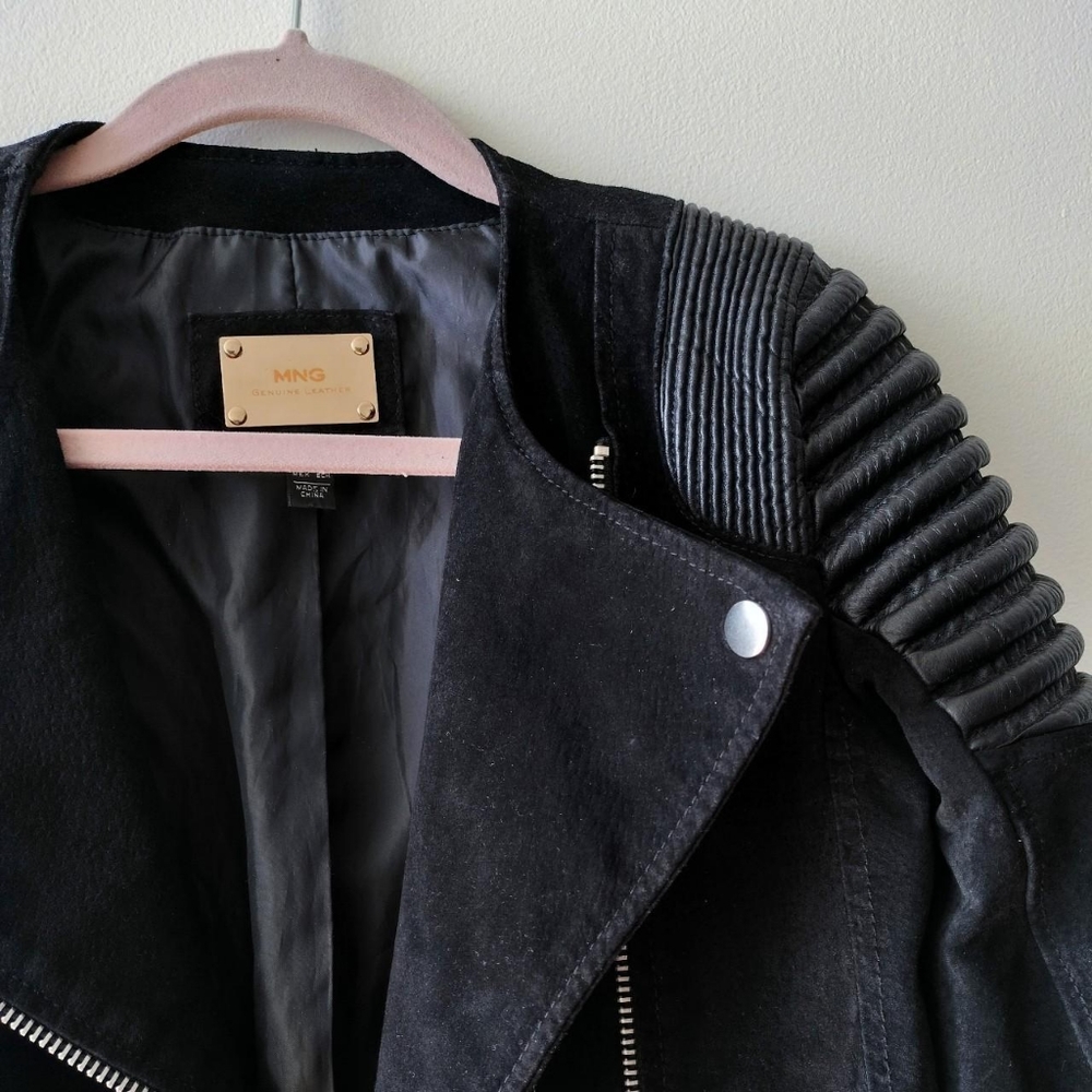 Mango Leather Jacket - image 3